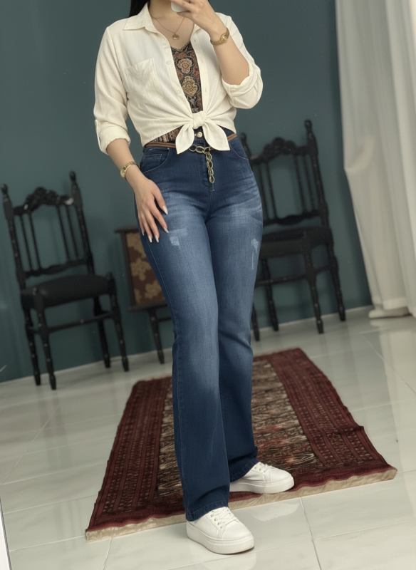 شلوار بگ جین