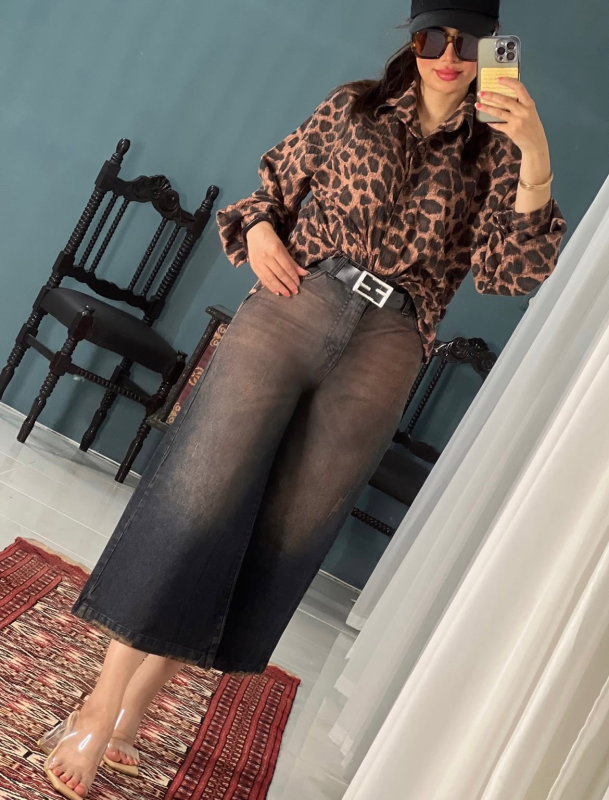 شلوار واید جین