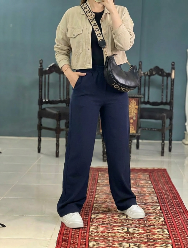 شلوار بگ کتان پنبه